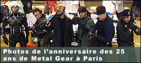 Photos de l'anniversaire des 25 ans de Metal Gear  Paris