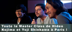 Dossier - Master Class de Hideo Kojima et Yoji Shinkawa  Paris
