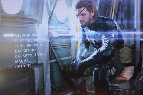 Nouvelle capture de lcran titre de Metal Gear Solid V : Ground Zeroes sur PS4