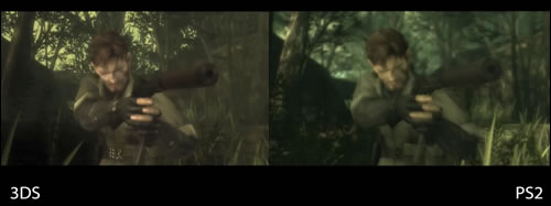 Metal Gear Solid Snake 3D comparaison 