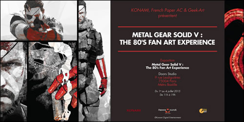 Une exposition 'Metal Gear Solid V : The 80's Fanart Experience'  Paris