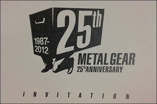 Invitation 25 ans Metal Gear Kojima Productions