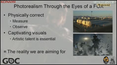 GDC 2013 - Metal Gear Solid V - Le photoralisme  travers les yeux du FOX