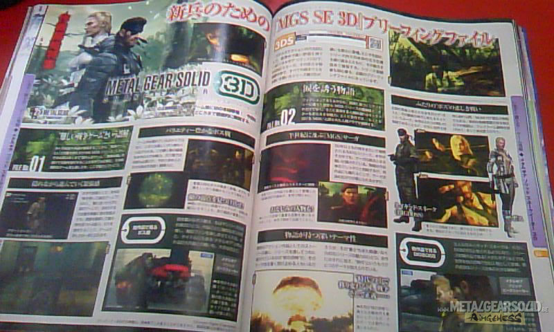 Magazine japonais Metal Gear Solid Snake Eater 3D est disponible