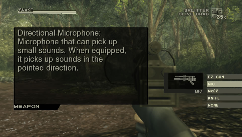 Metal Gear Solid 3 HD Edition sur PS Vita en images