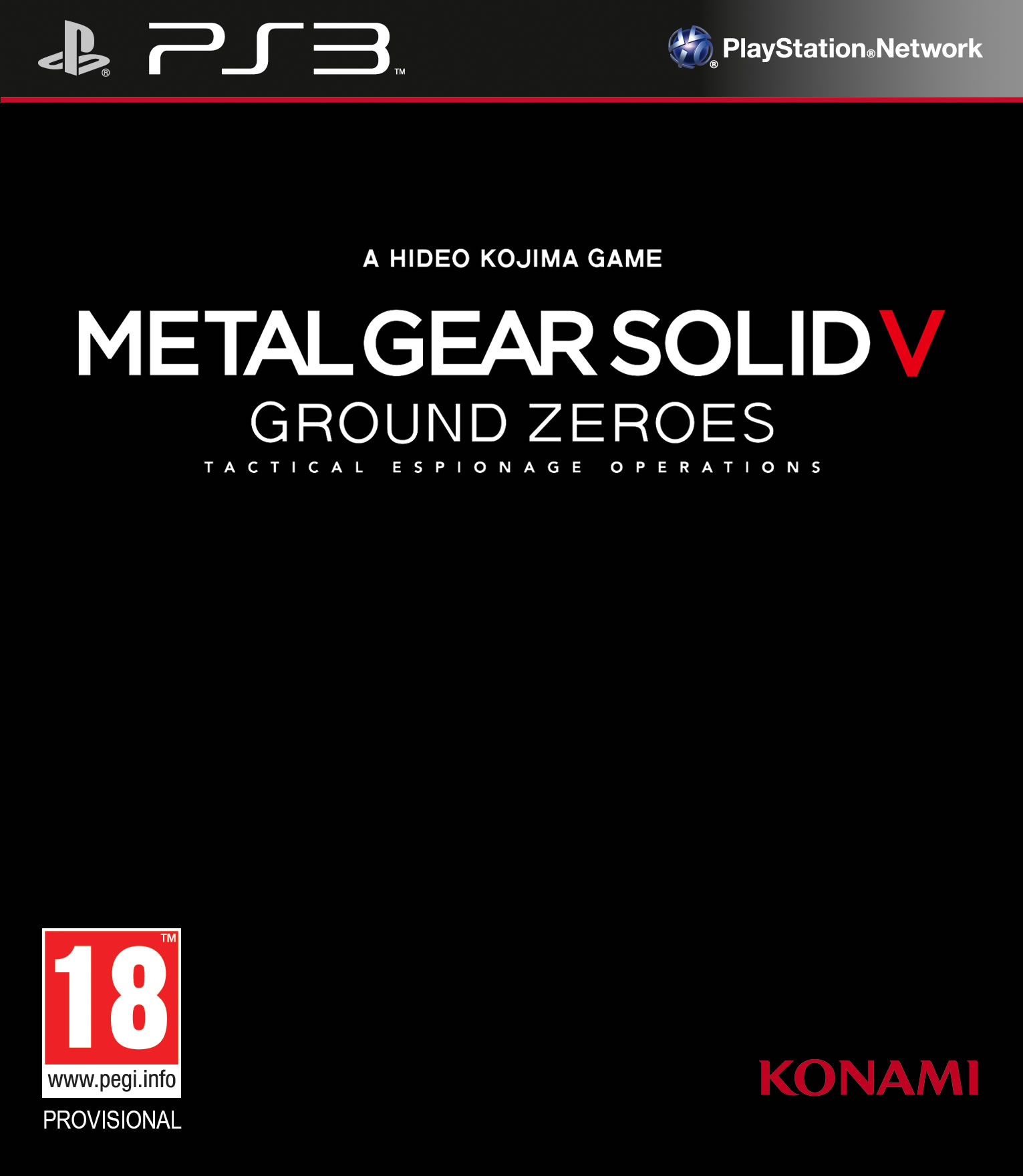 Artwork de Metal Gear Solid : Ground Zeroes