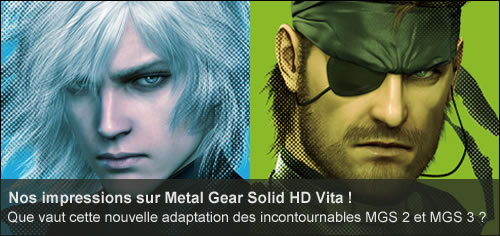 Nos impressions sur Metal Gear Solid HD sur PS Vita