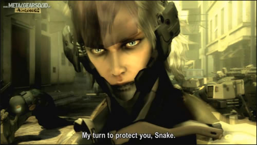 Raiden MGS4 My turn to protect you Snake