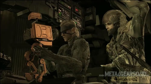 Solid Snake et Raiden dans Metal Gear Solid 4