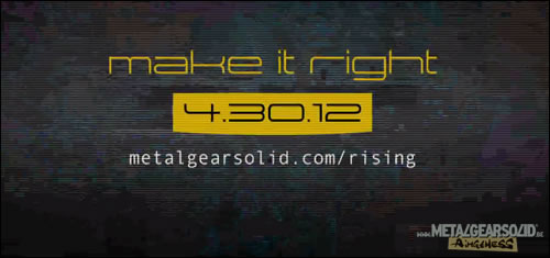 Teaser Metal Gear Rising : Make it right