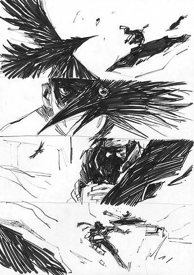 Ashley Wood dessin original Metal Gear Solid