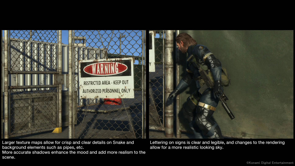 Metal Gear Solid V Ground Zeroes : comparaisons des versions en images 